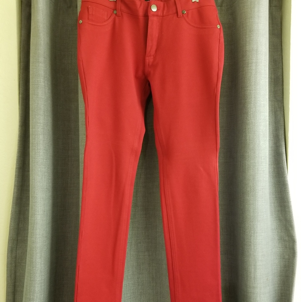 2b Bebe Red Jeggings
